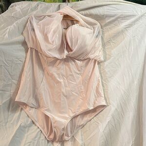 Chic Cream One-Piece Swimsuit